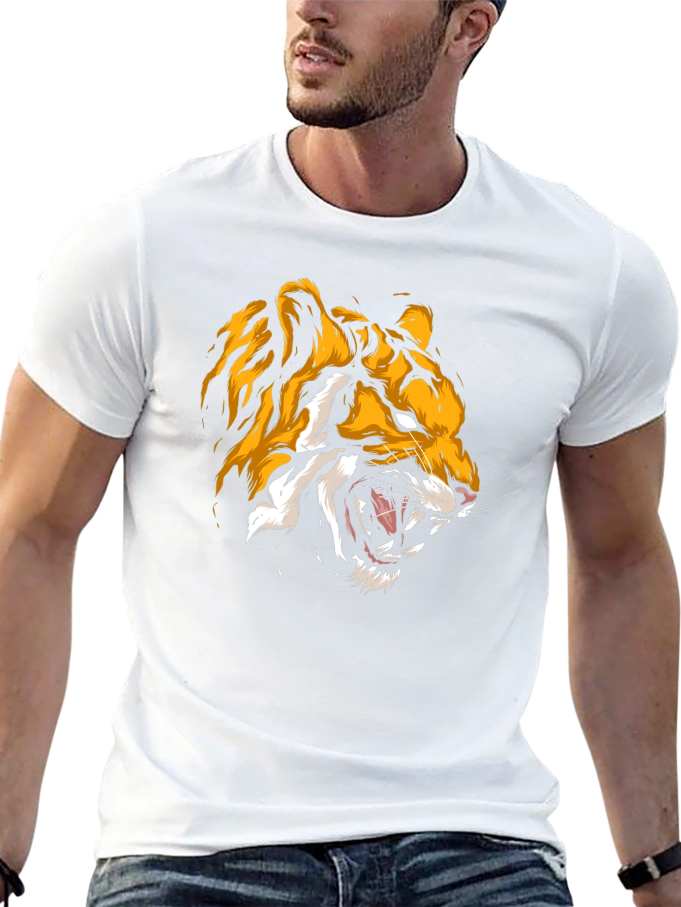 Bold Tiger Graphic Tee - Fierce Style