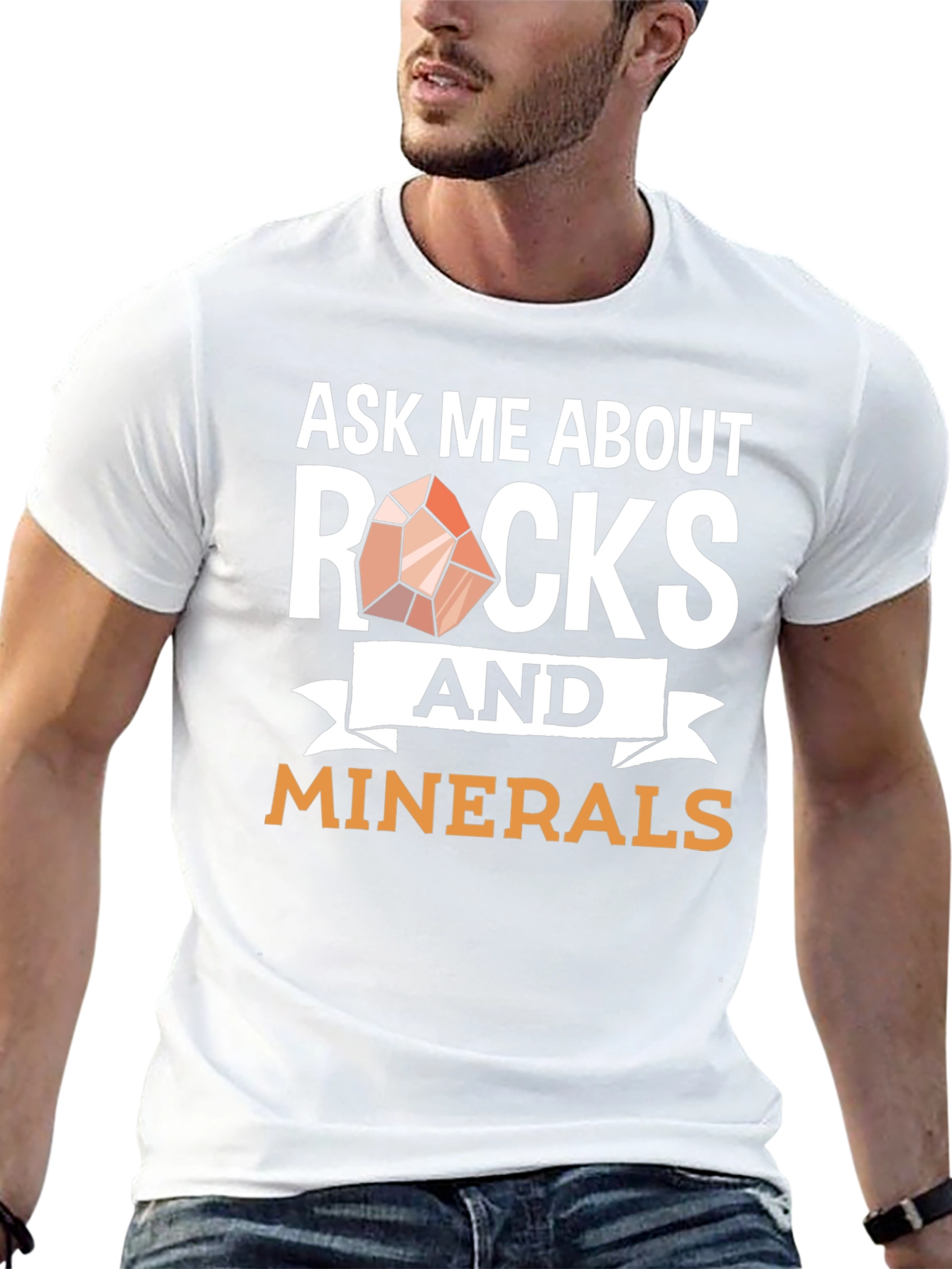 Ask Me About Rocks and Minerals Graphic Tee