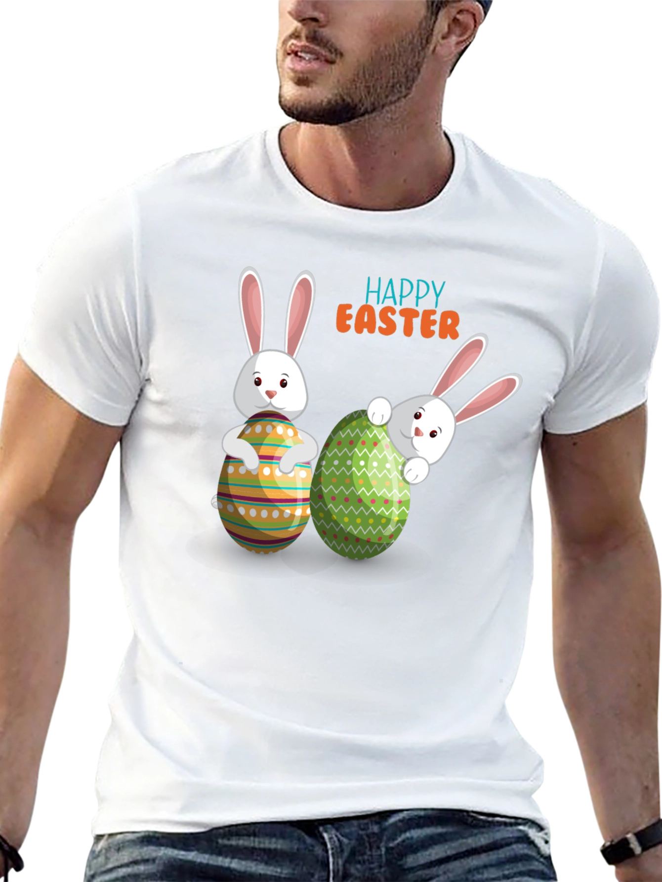 Happy Easter Bunny Graphic T-Shirt