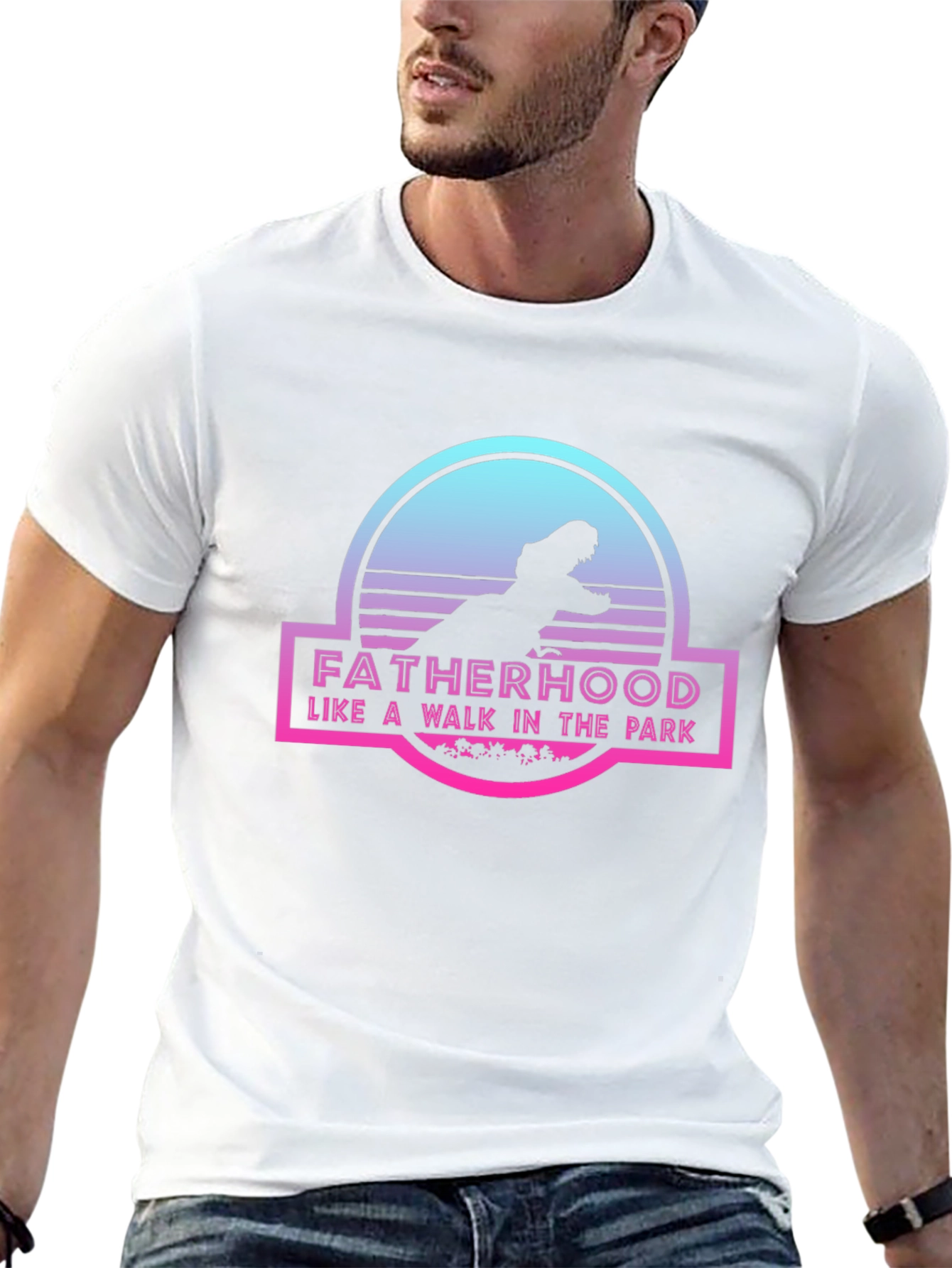 Fatherhood Jurassic Park Inspired T-Shirt