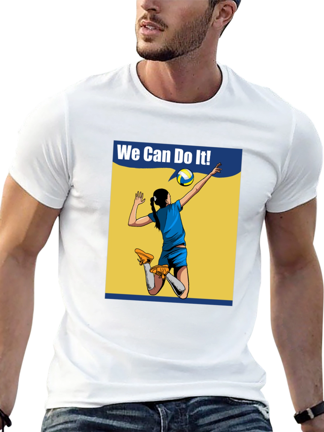 We Can Do It! Volleyball Graphic T-Shirt