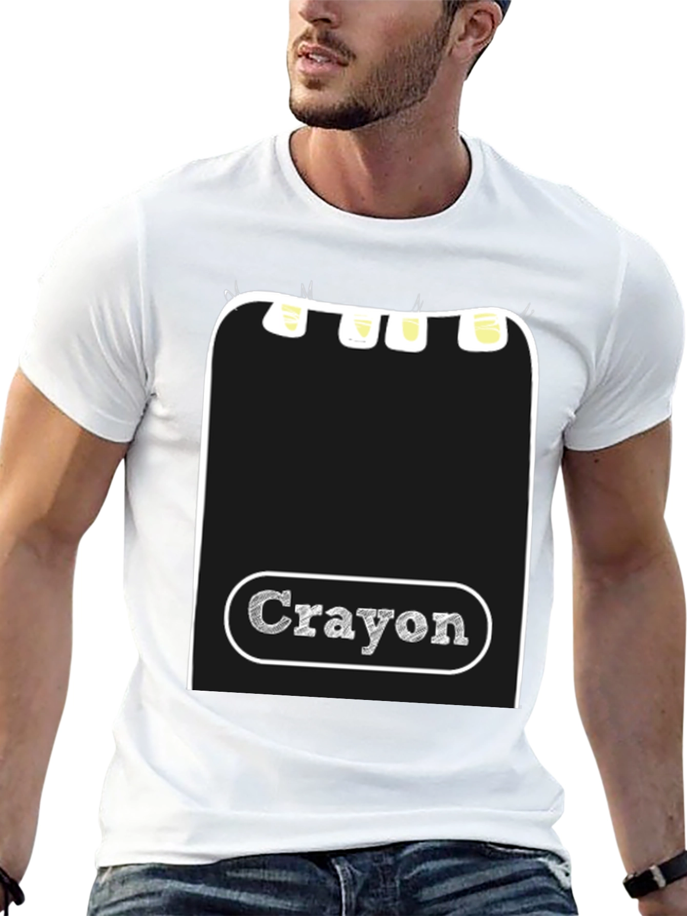 Crayon Box Graphic Tee - Creative Art Shirt