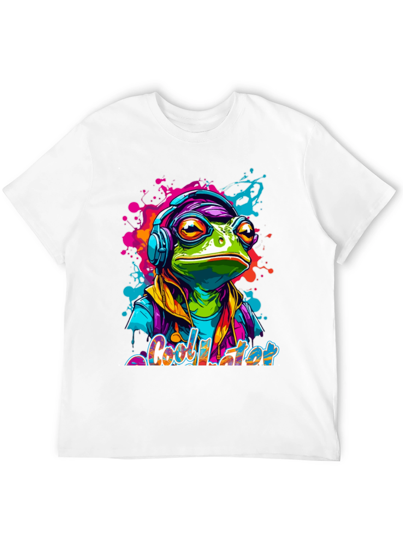 Cool Frog Later Graphic Tee - Funky Design