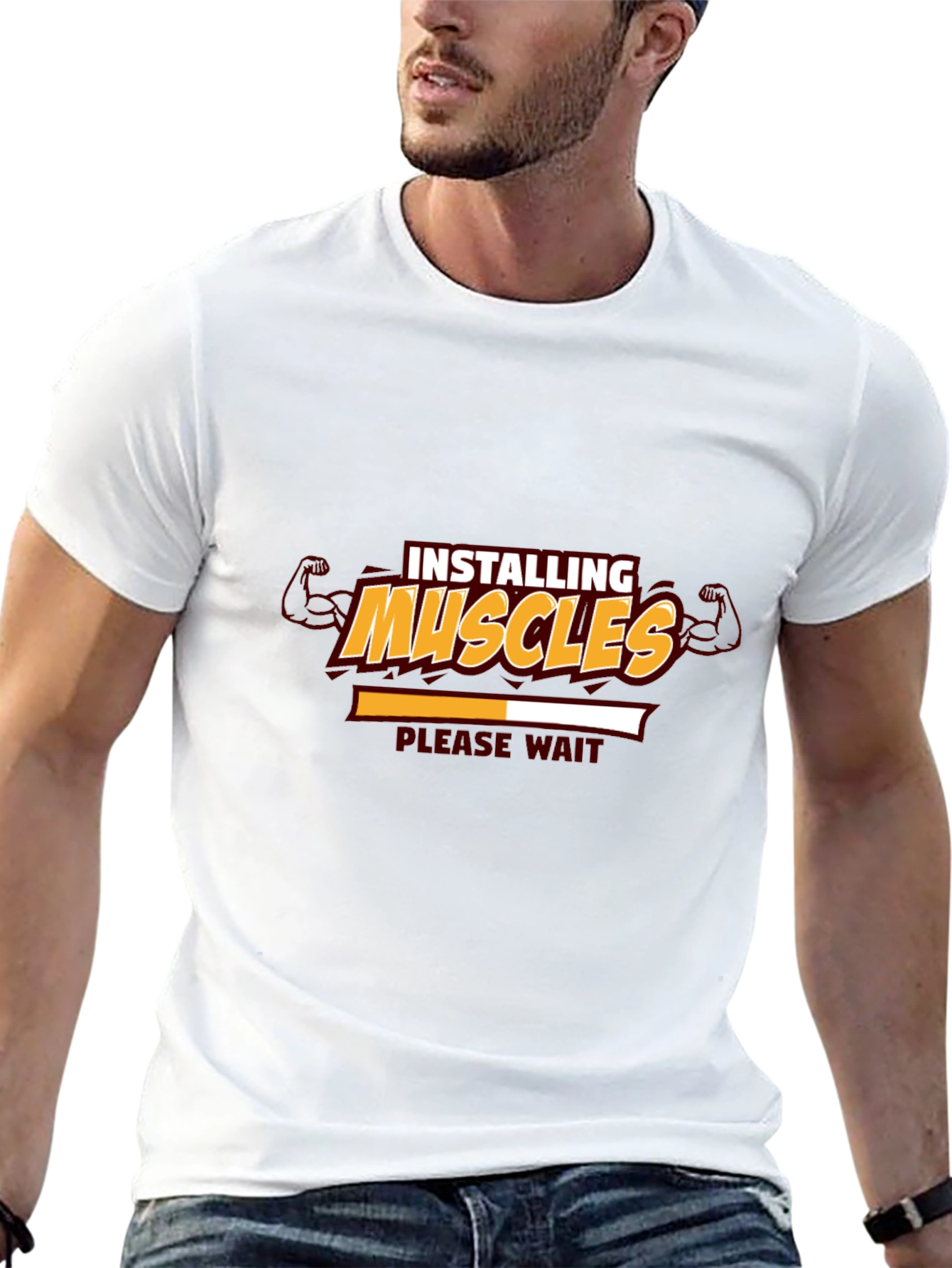 Installing Muscles Graphic Tee