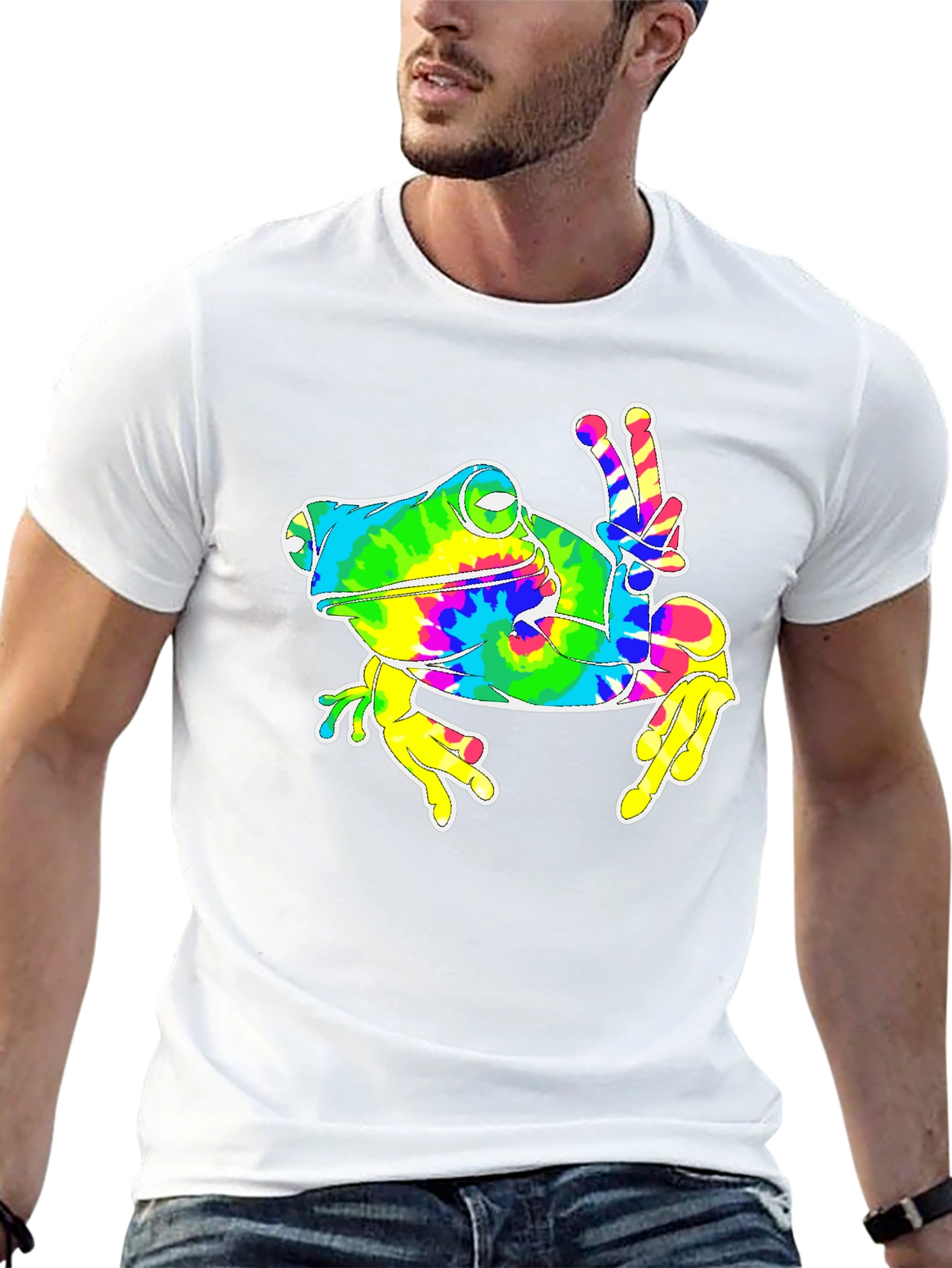 Peace Frog Tie-Dye T-Shirt