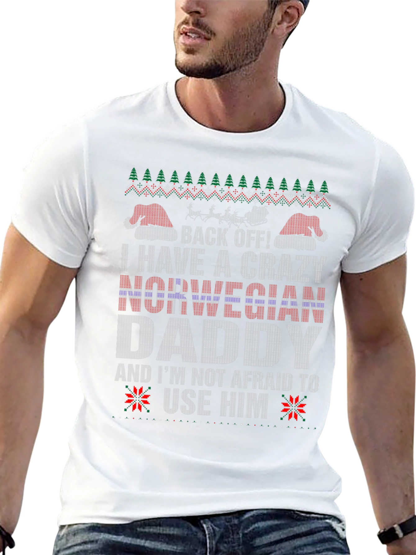 Crazy Norwegian Daddy Christmas T-Shirt