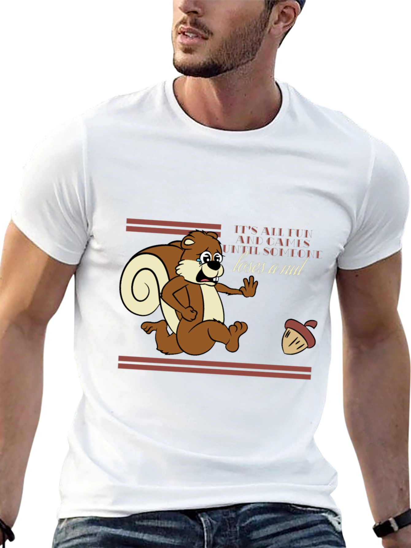 Squirrel Loses a Nut Graphic T-Shirt