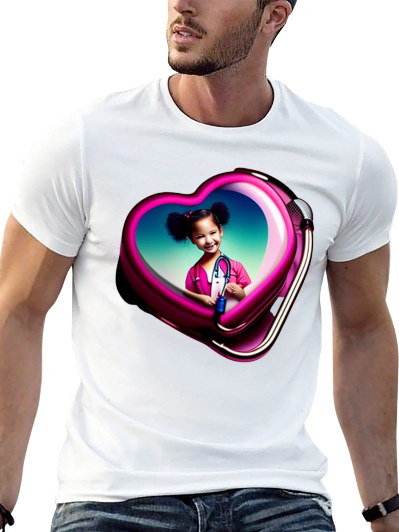 Heart Frame Child Doctor Graphic Tee