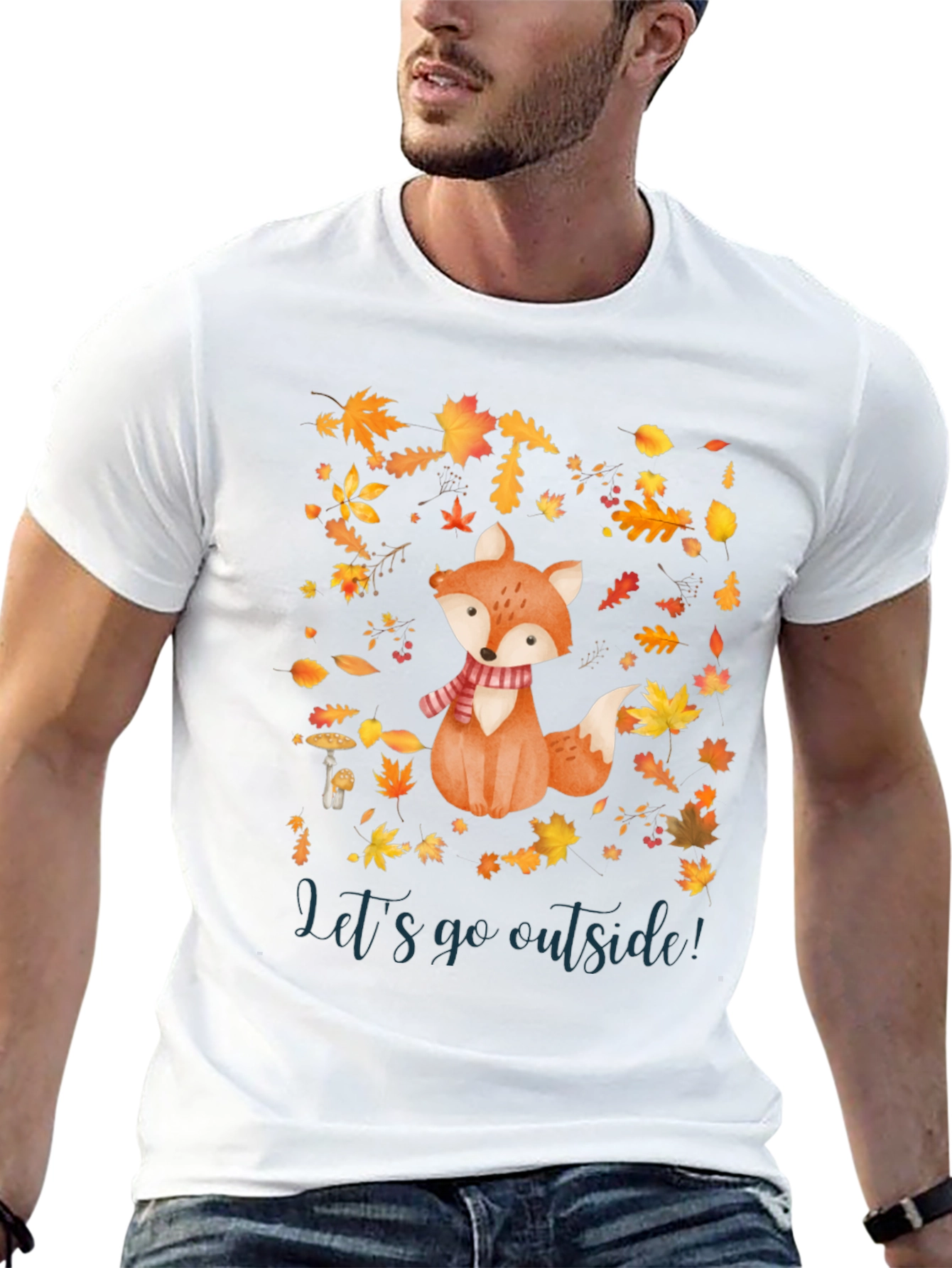 Fall Fox T-Shirt - Lets Go Outside!