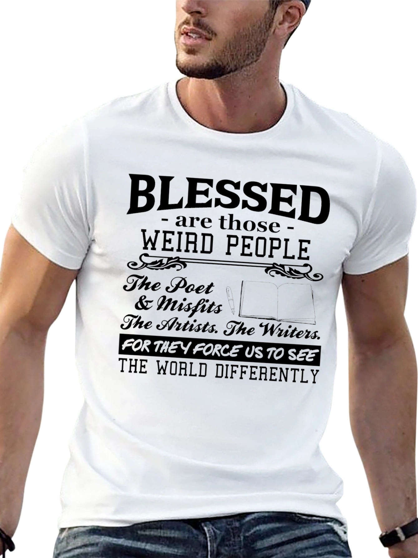 Blessed Weird People Graphic T-Shirt