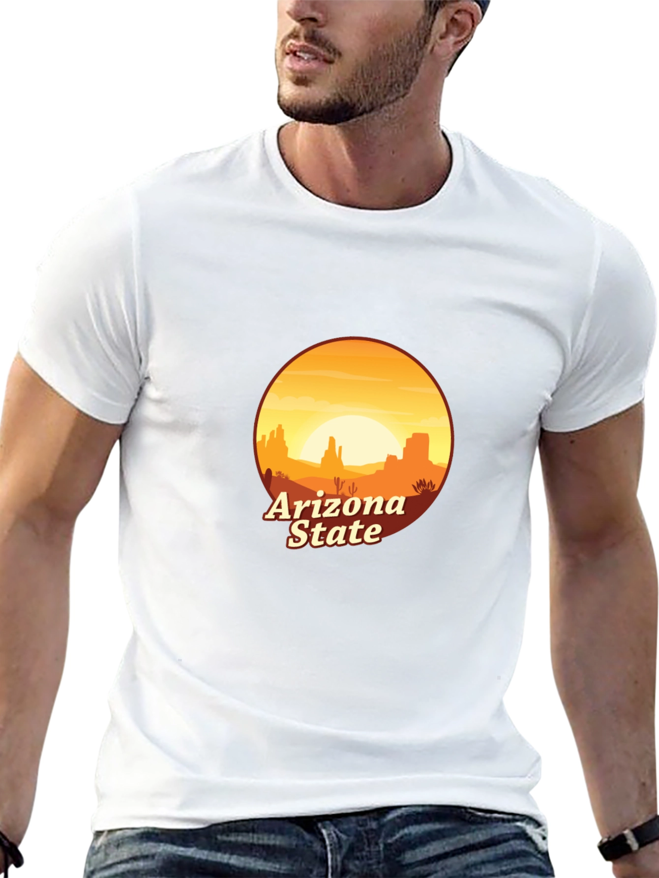 Arizona State Desert Graphic Tee - Unisex Cotton T-Shirt
