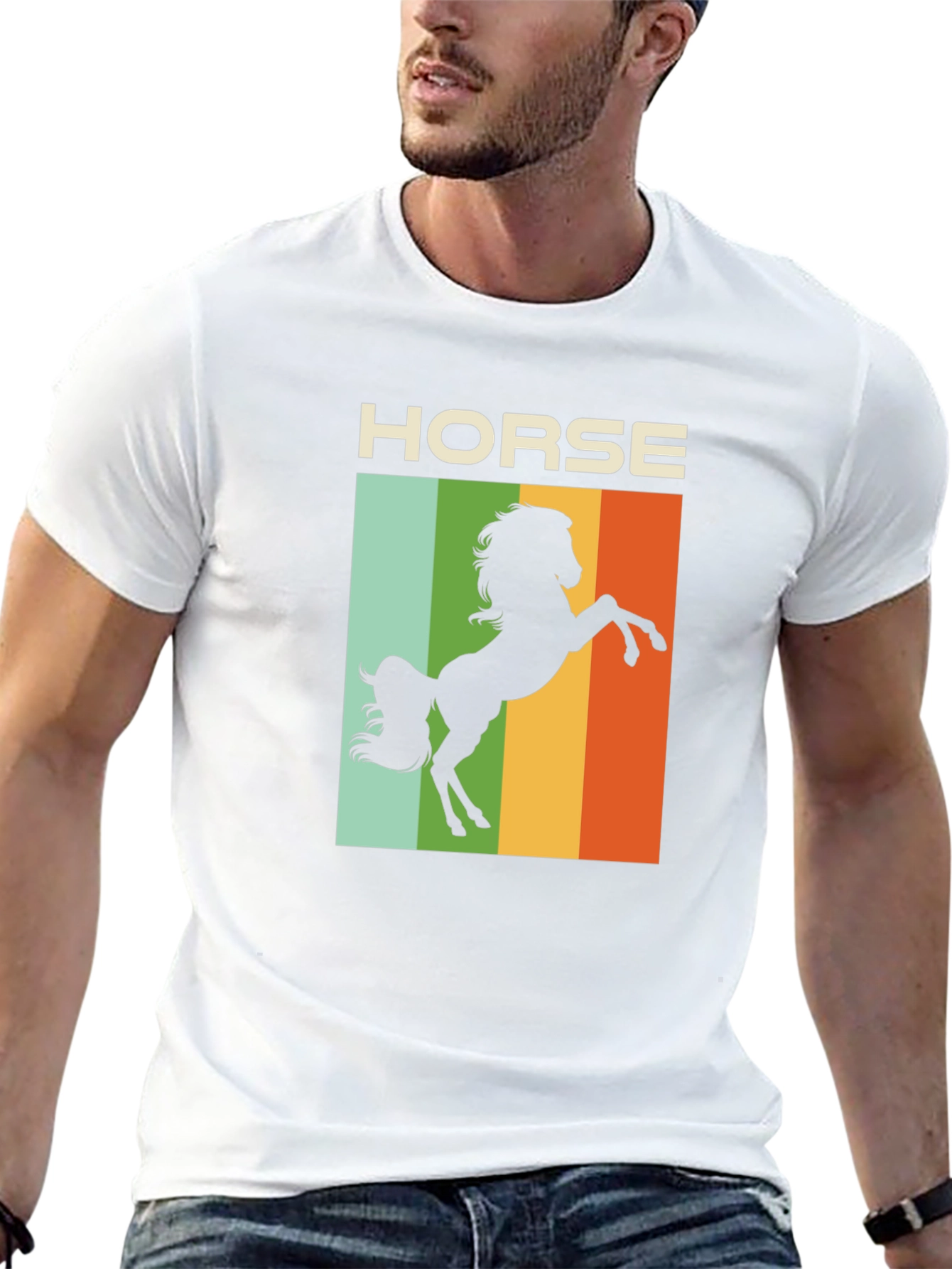 Retro Horse T-Shirt - Equestrian Style