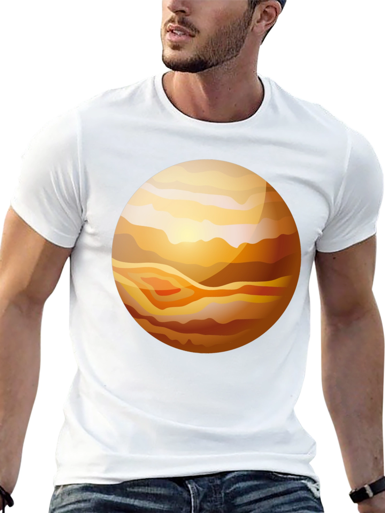 Planet Graphic T-Shirt - Stylish Black Tee