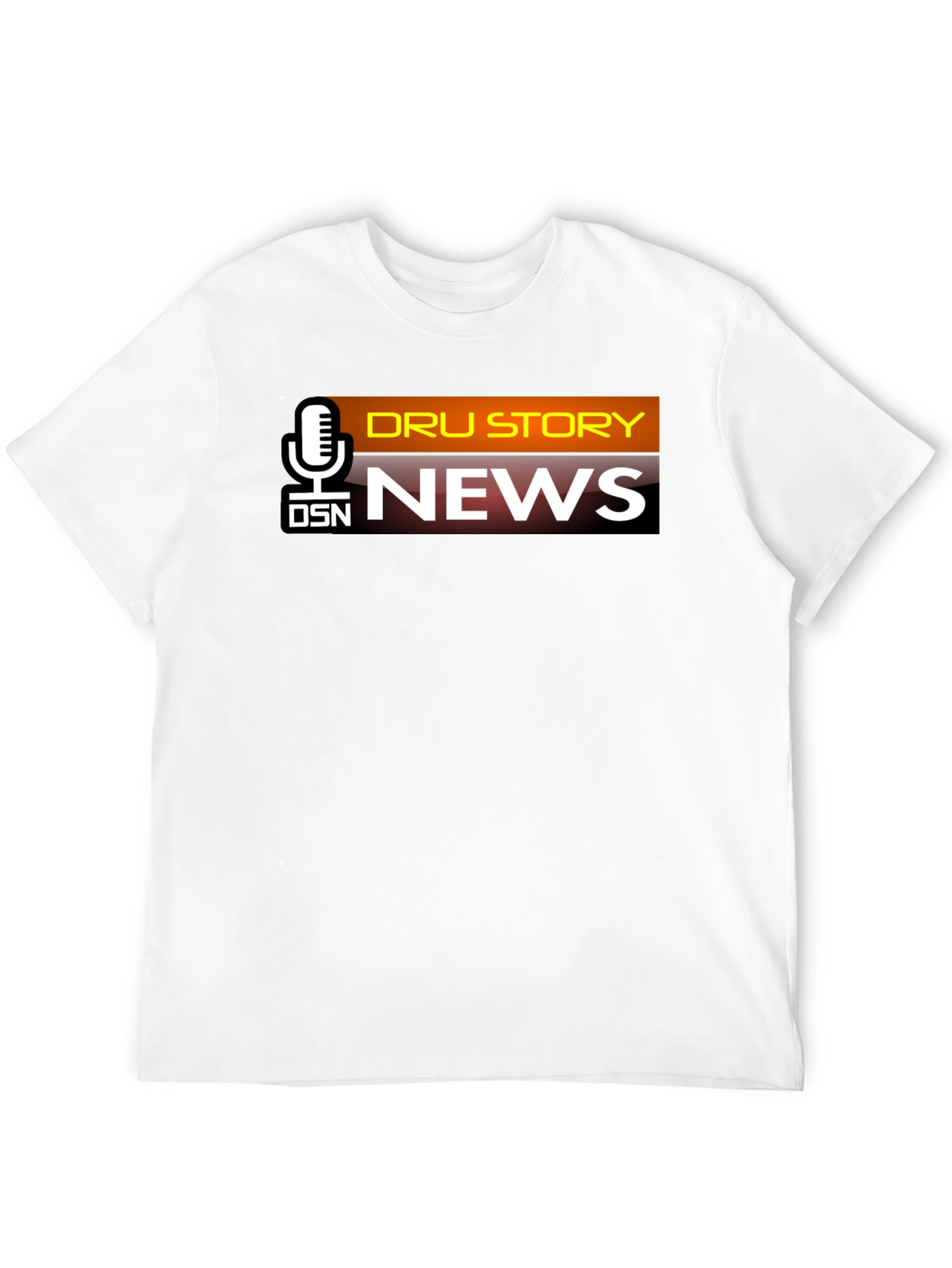 DSN Dru Story News Black T-Shirt