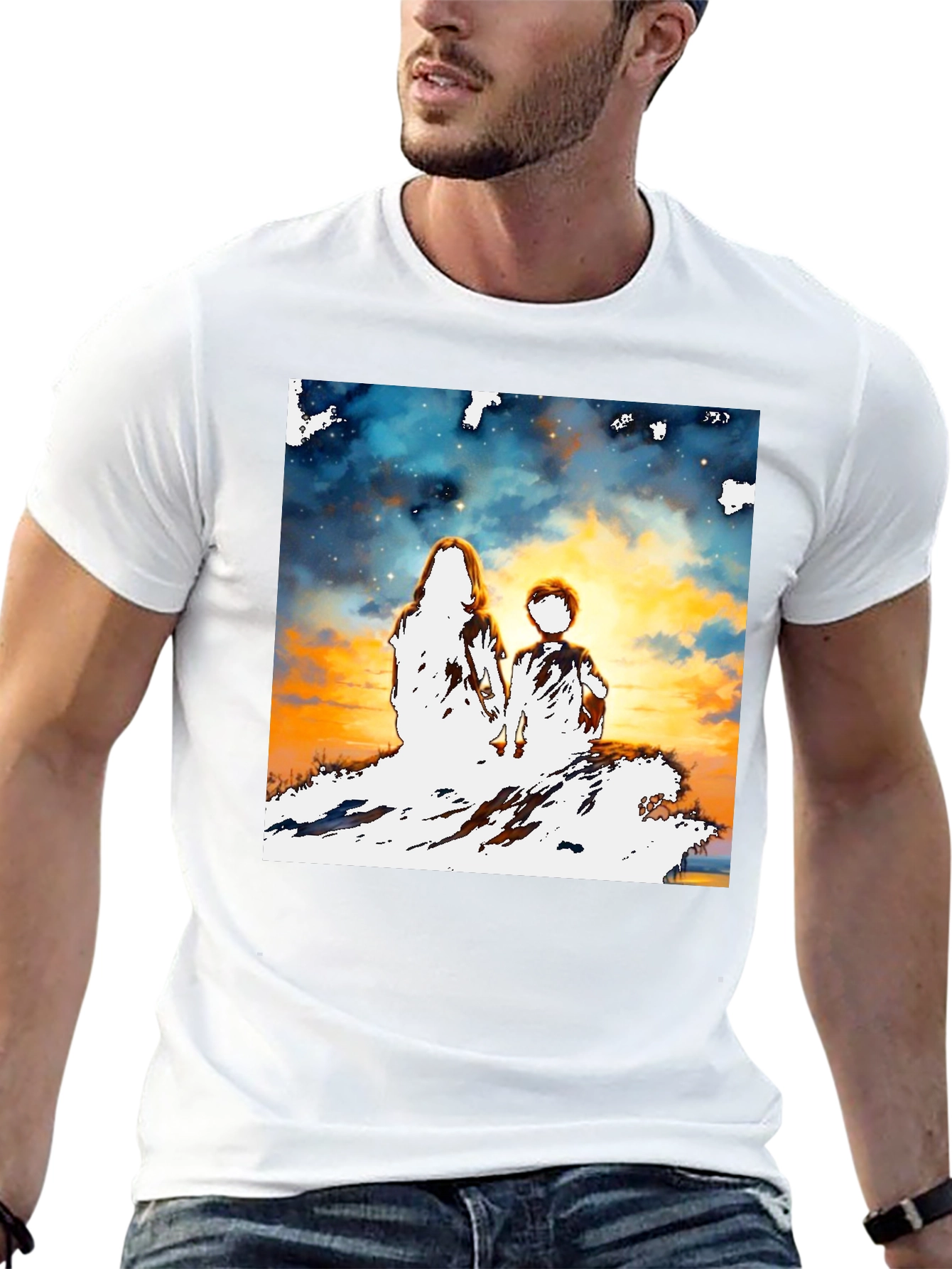 Sunset Child & Mother Graphic Tee