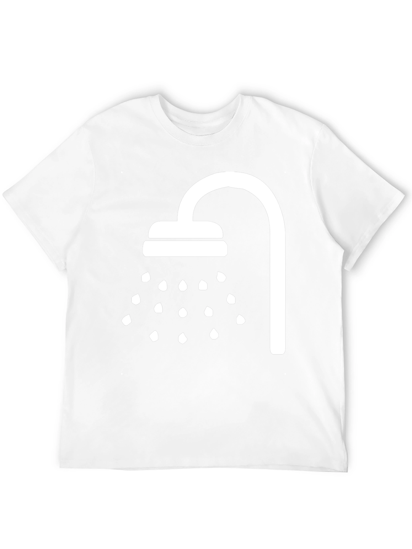 Shower Graphic T-Shirt - Black Cotton Tee