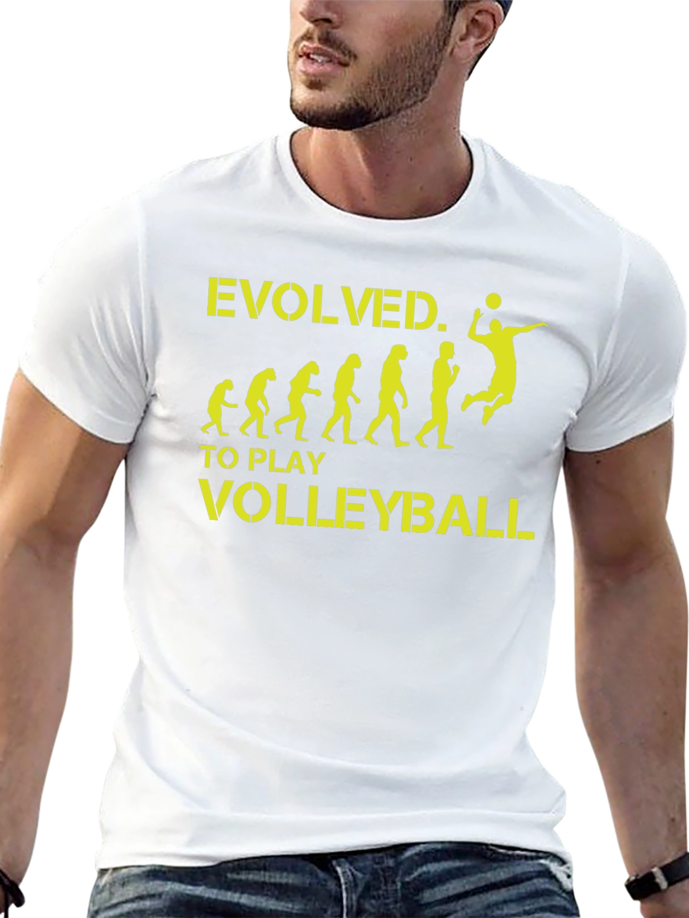 Evolved Volleyball T-Shirt - Black Cotton Tee