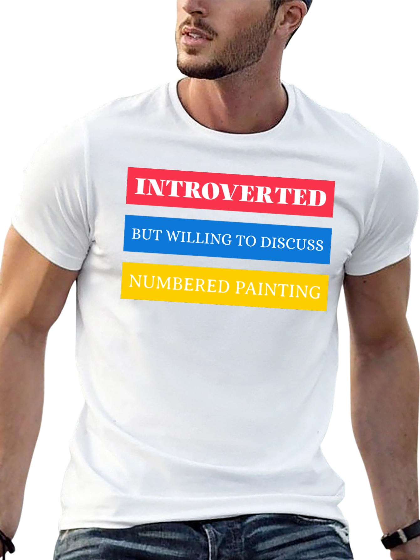 Introverted Numbered Painting T-Shirt
