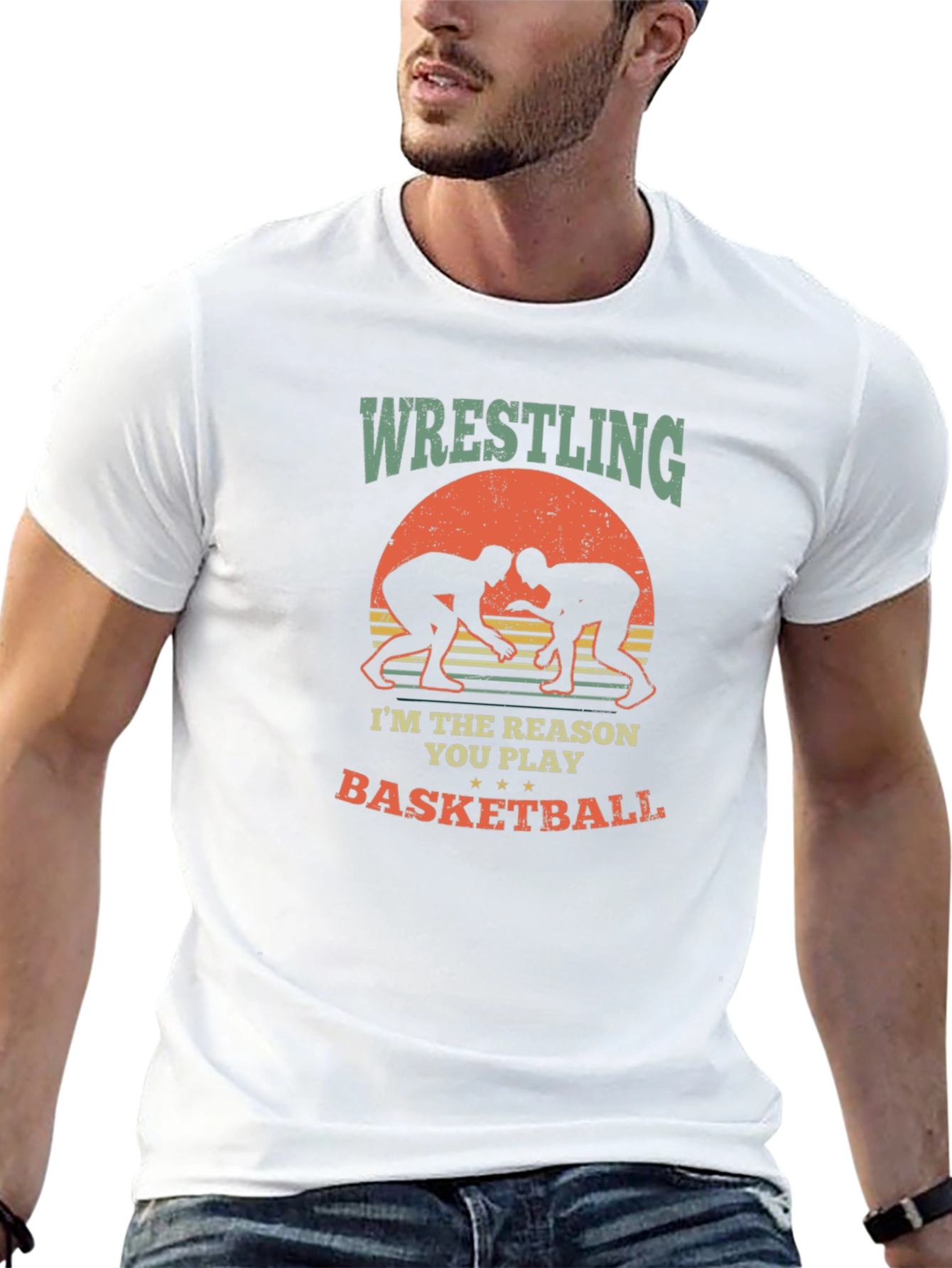 Wrestling Basketball Reason Graphic Tee