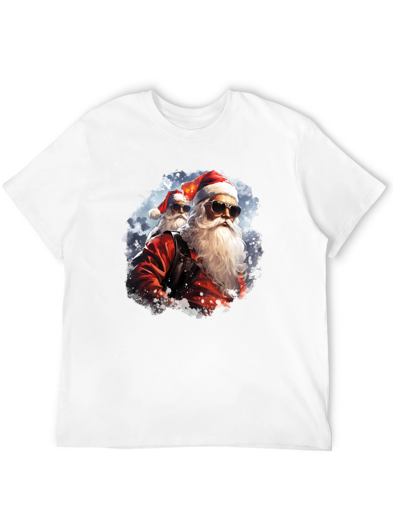 Cool Santa Graphic Tee - Holiday Fun!
