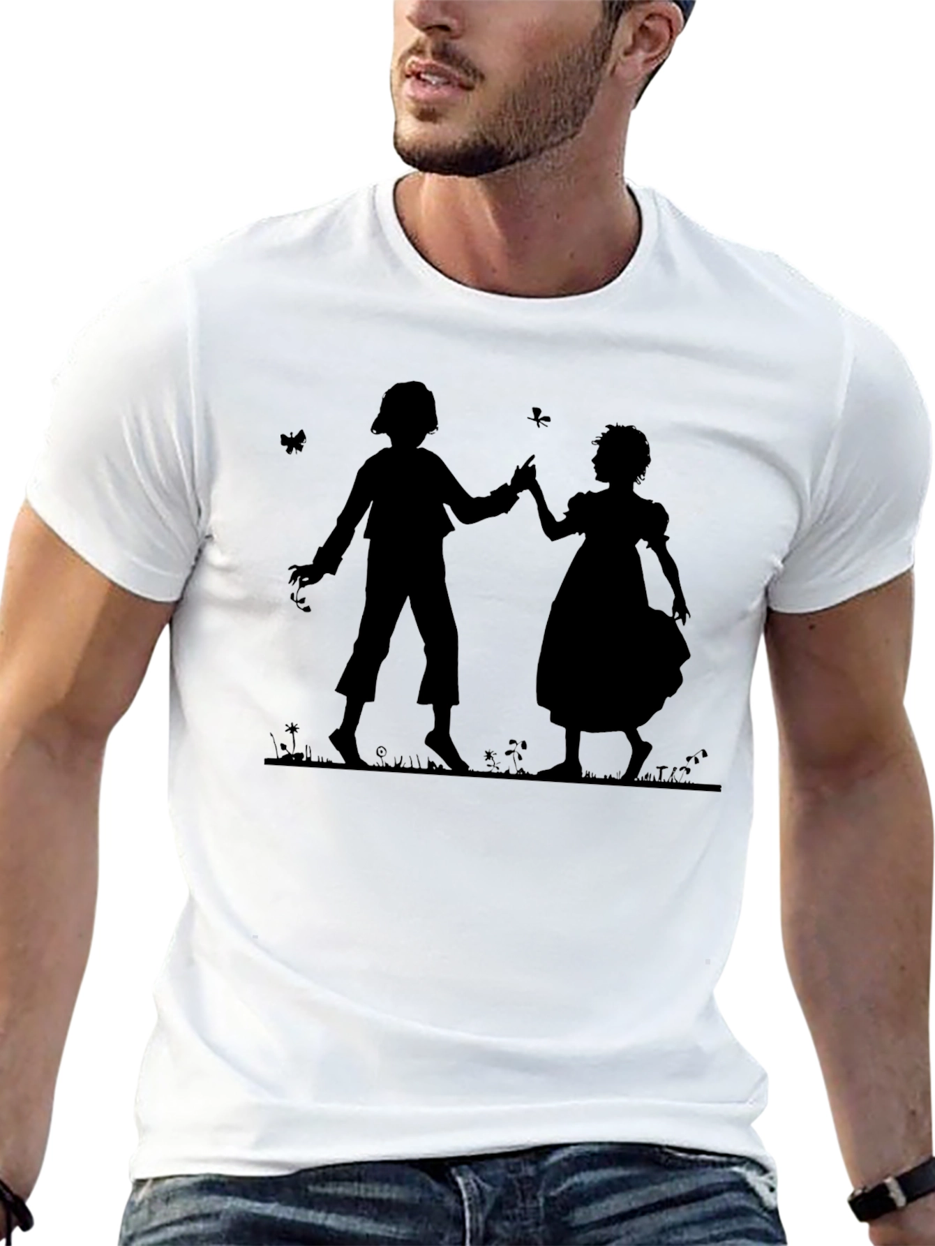 Silhouette Childrens T-Shirt - Unisex Black Tee