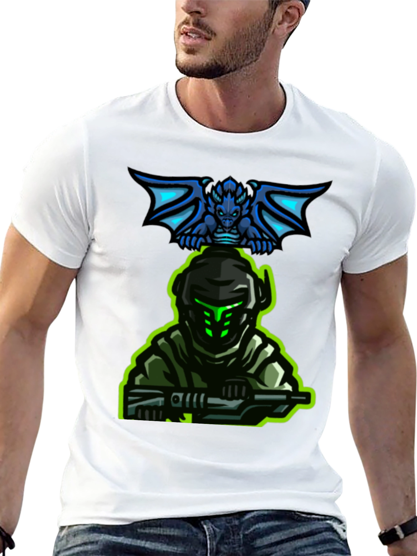 Gaming T-Shirt: Dragon Rider Soldier