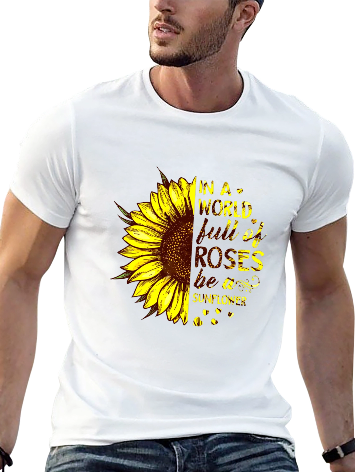 Sunflower Graphic Tee - Be A Sunflower