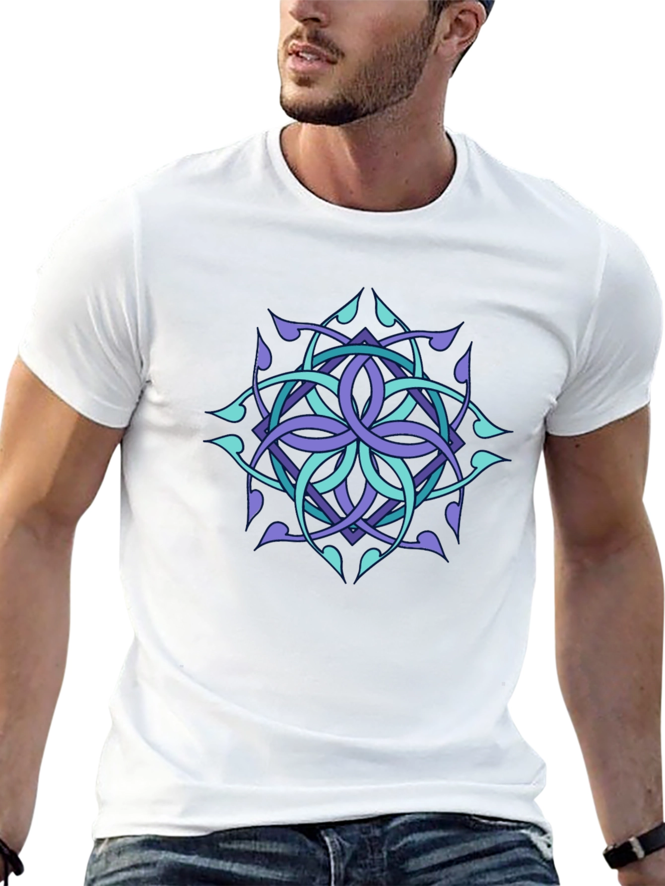 Celtic Knot Graphic Tee - Black