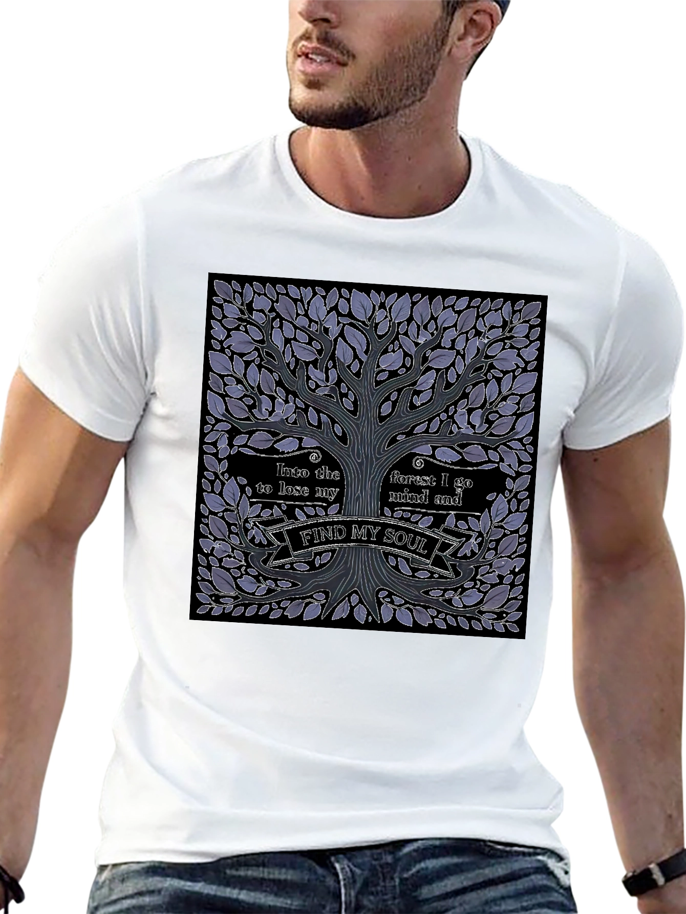 Nature Tree Graphic T-Shirt - Find My Soul
