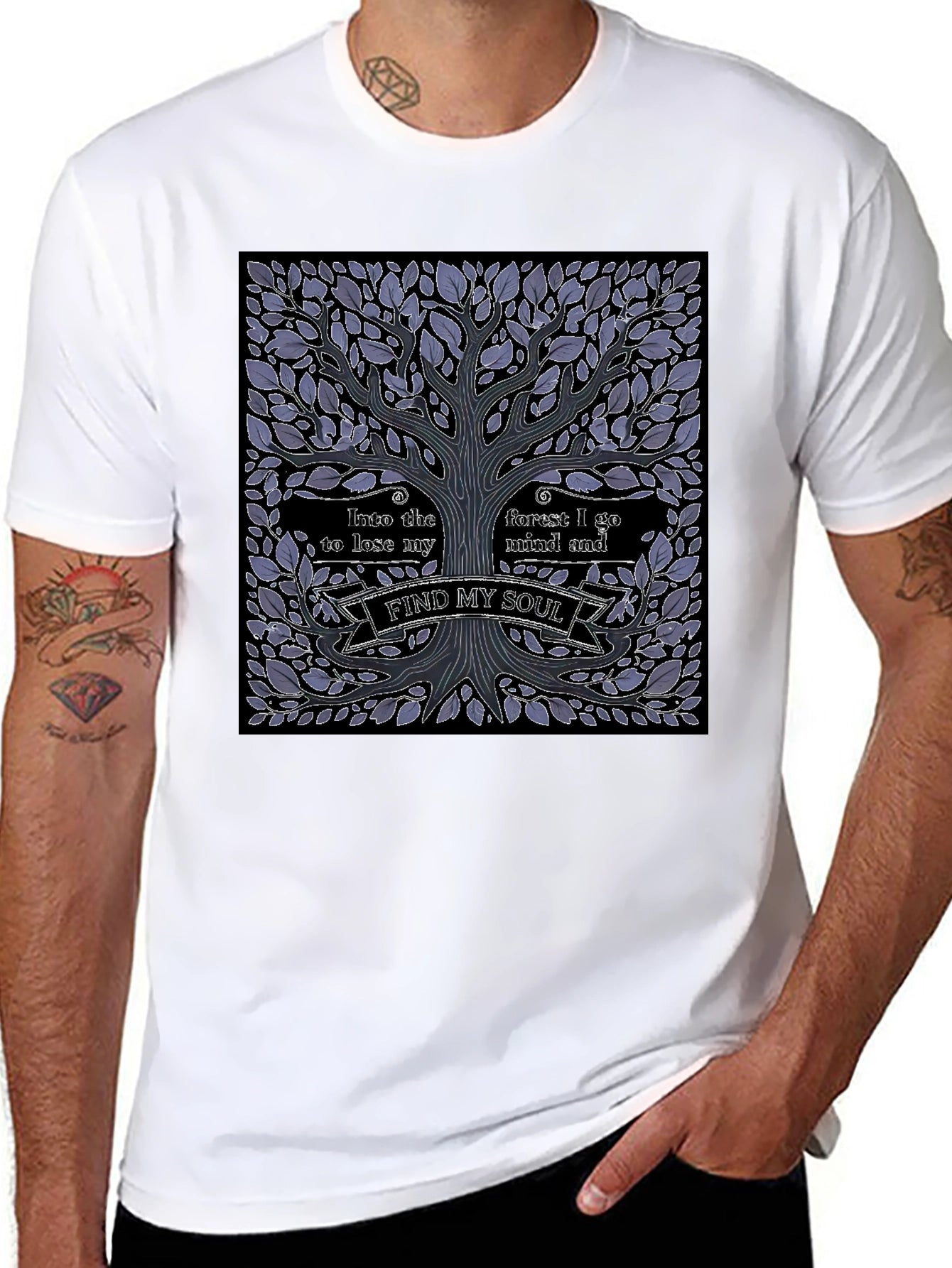 Nature Tree Graphic T-Shirt - Find My Soul