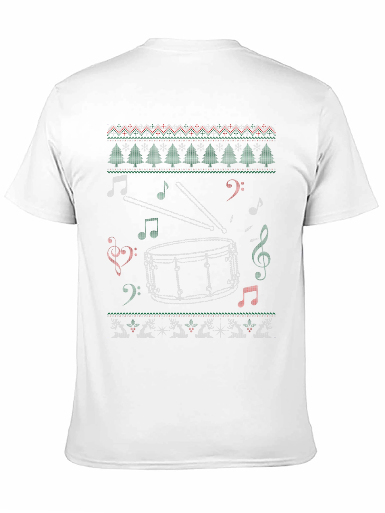 Drum Set Christmas Sweater T-Shirt