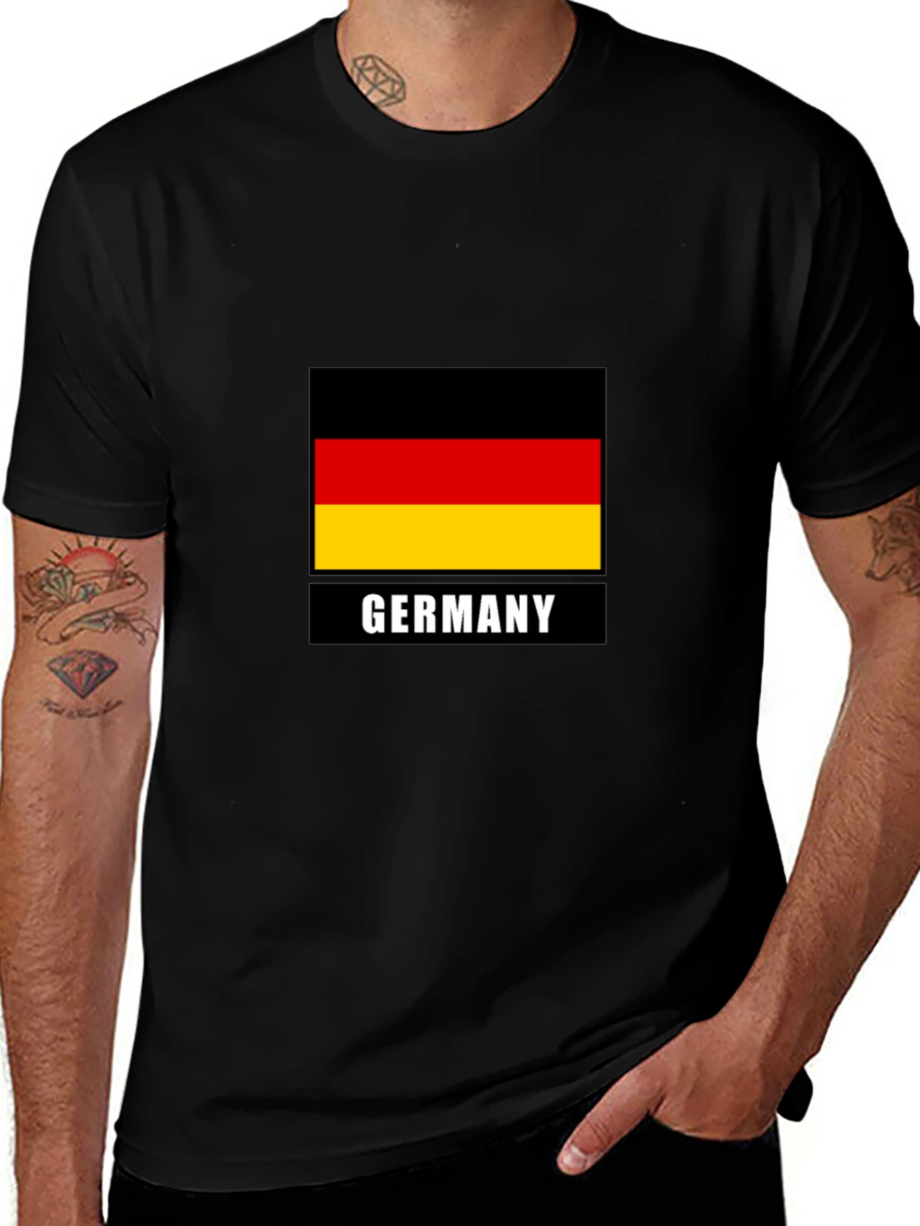 Germany Flag T-Shirt - Black German Pride Tee