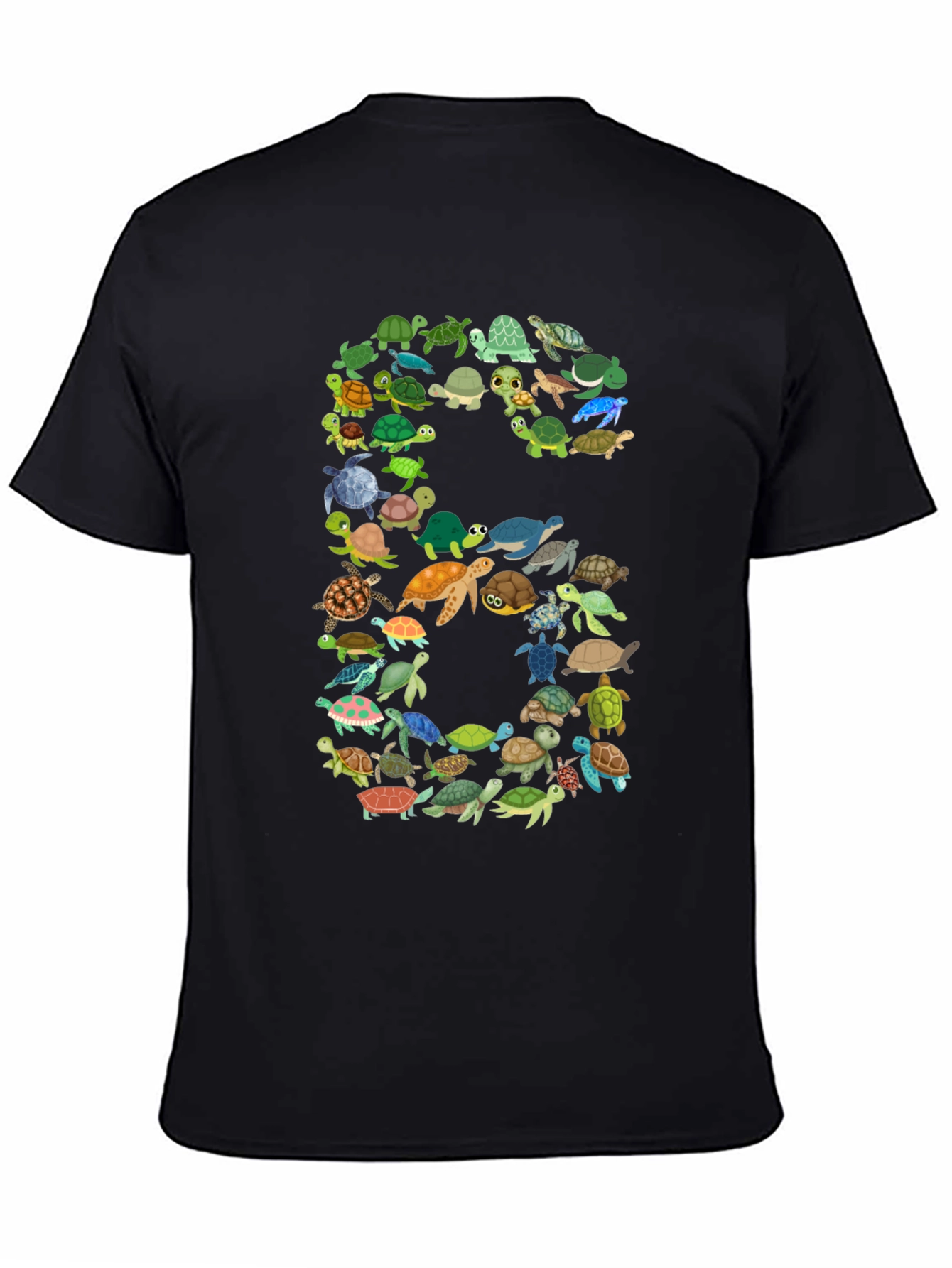 Turtle Number 6 T-Shirt - Birthday Gift