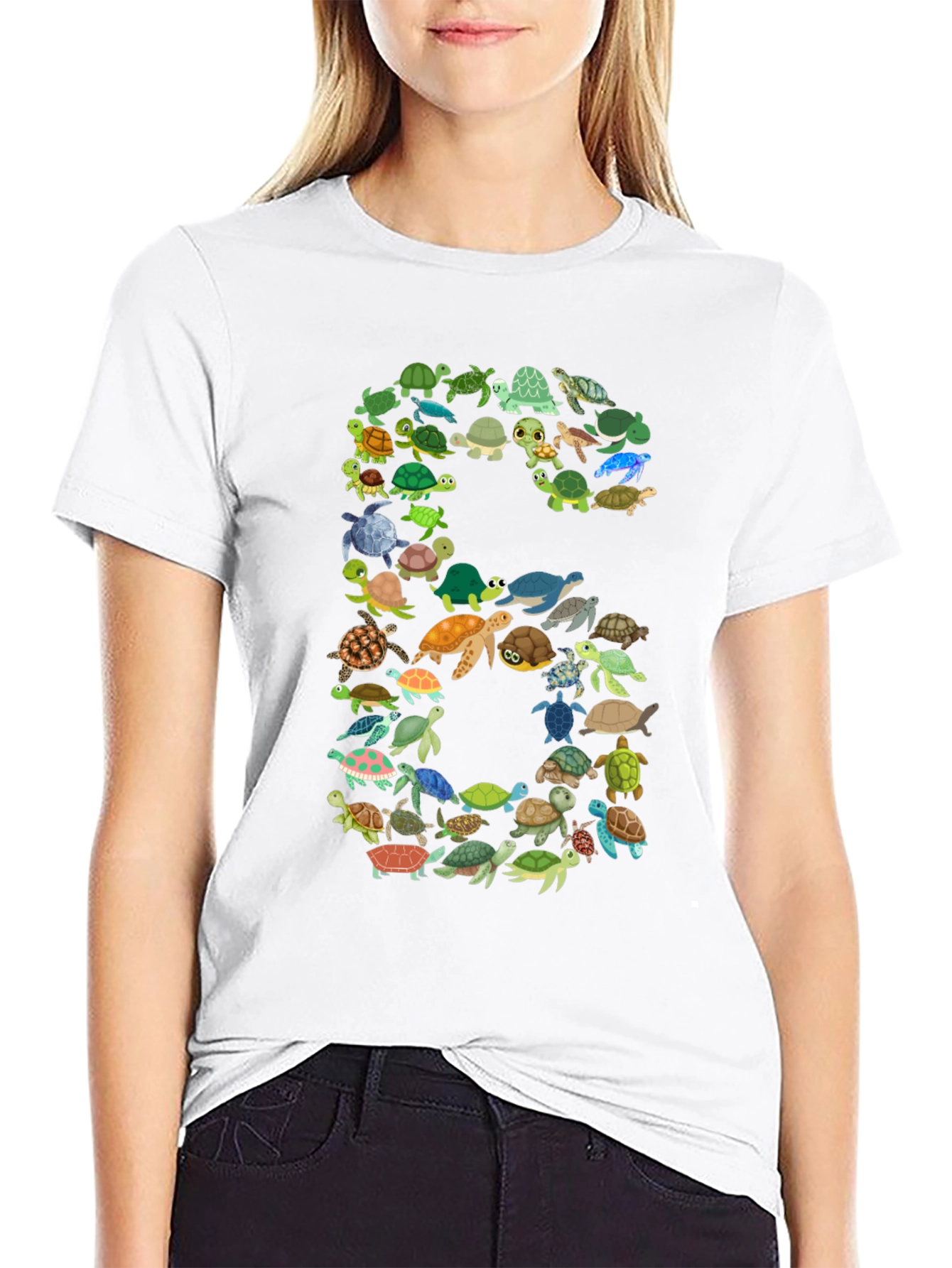 Turtle Number 6 T-Shirt - Birthday Gift