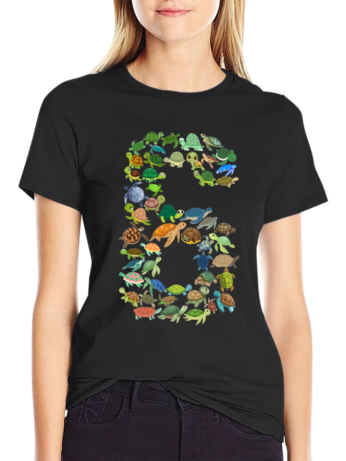 Turtle Number 6 T-Shirt - Birthday Gift