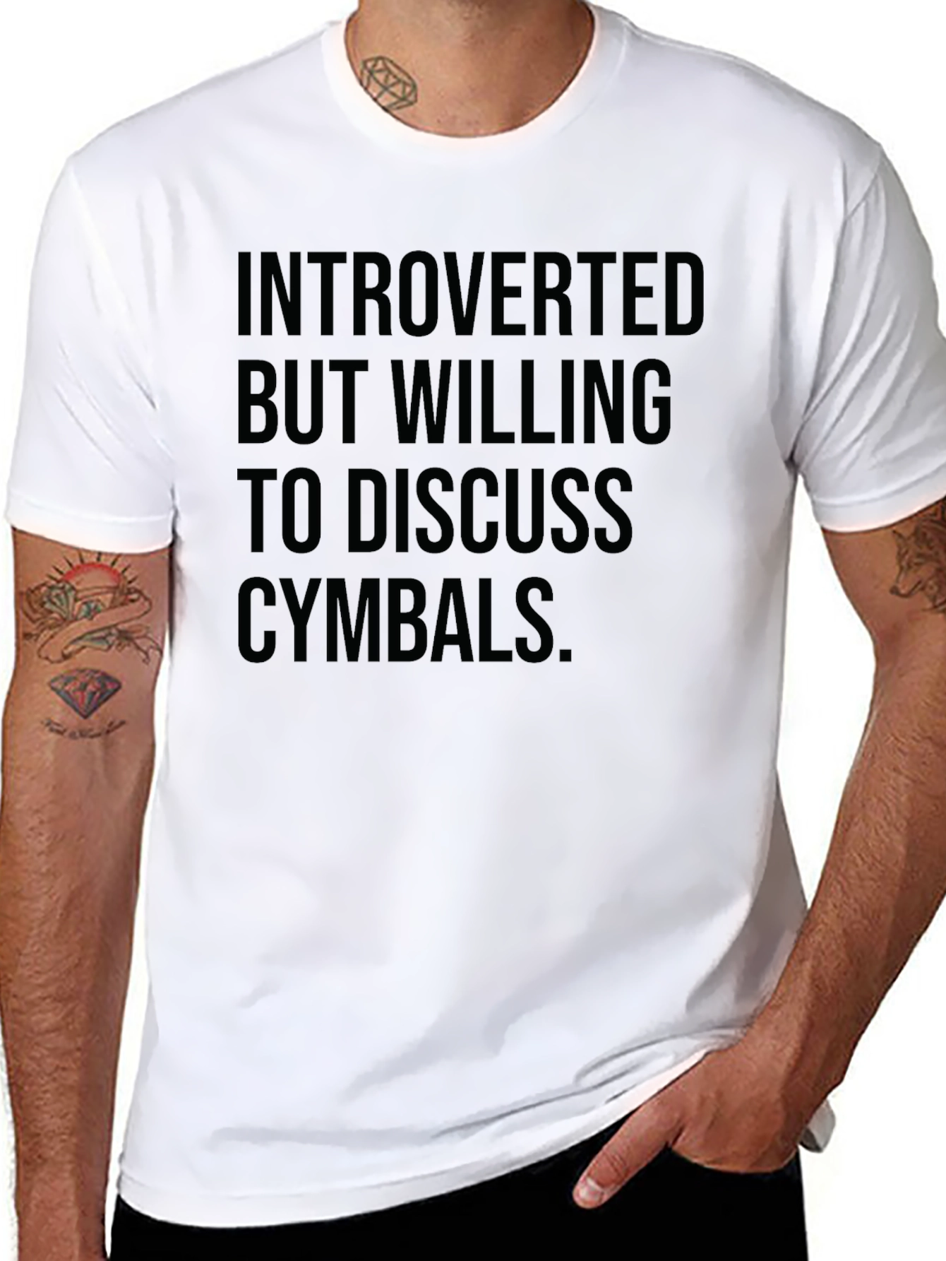 Introverted Cymbal Lover Tee