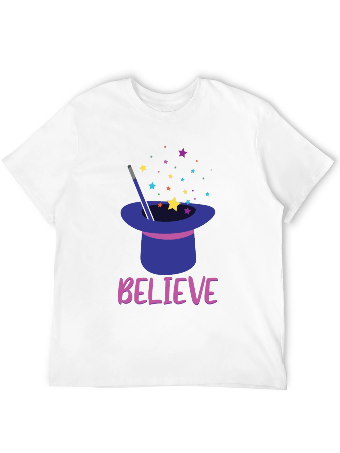 Believe Magic Hat Star T-Shirt