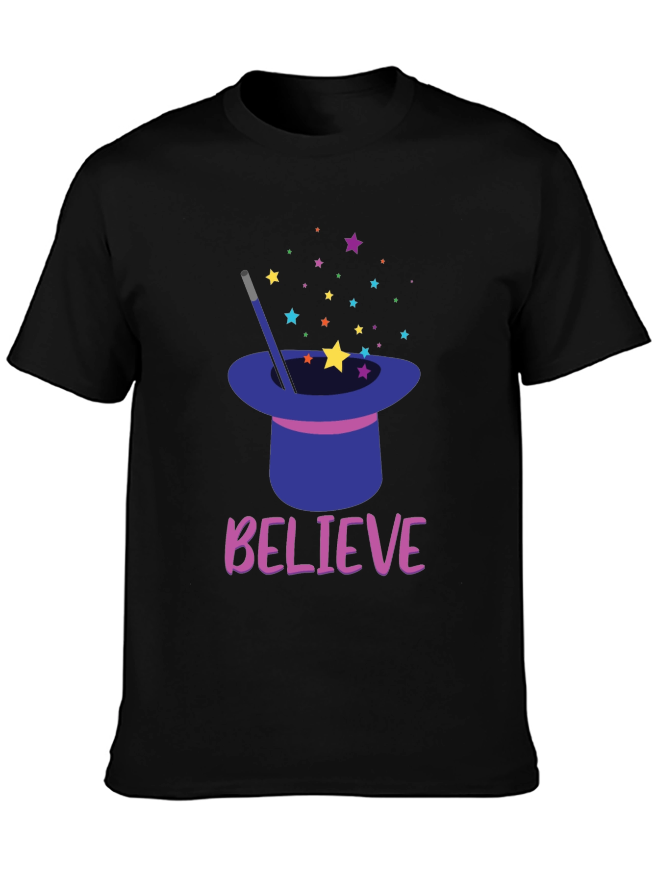 Believe Magic Hat Star T-Shirt