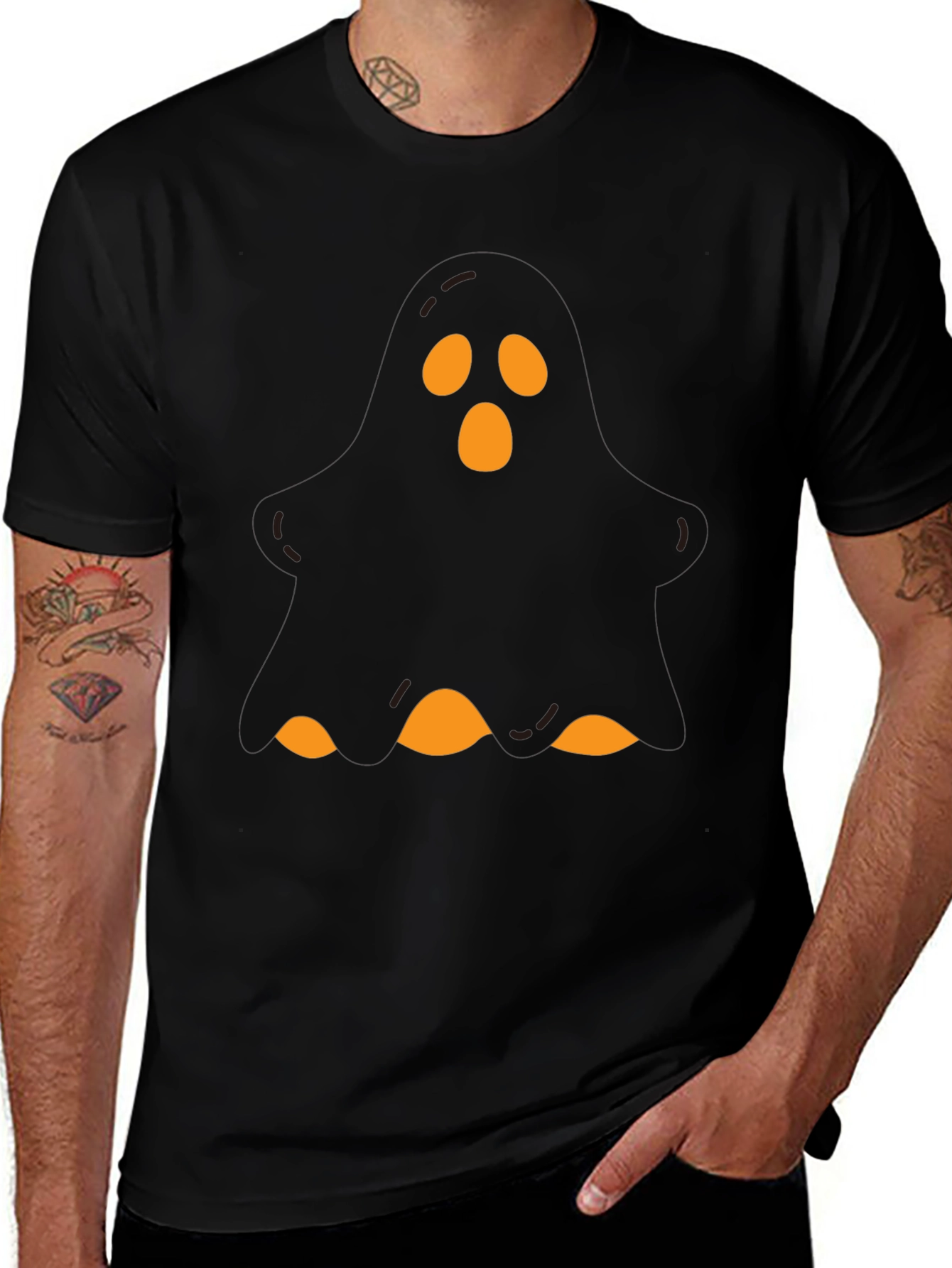 Ghost Graphic Tee - Spooky Season Shirt