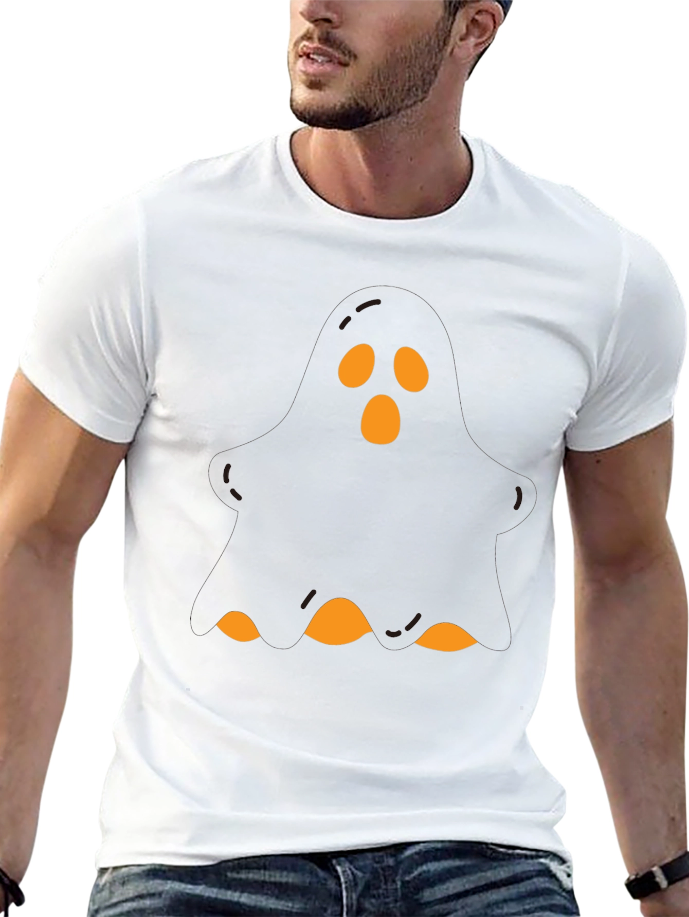 Ghost Graphic Tee - Spooky Season Shirt
