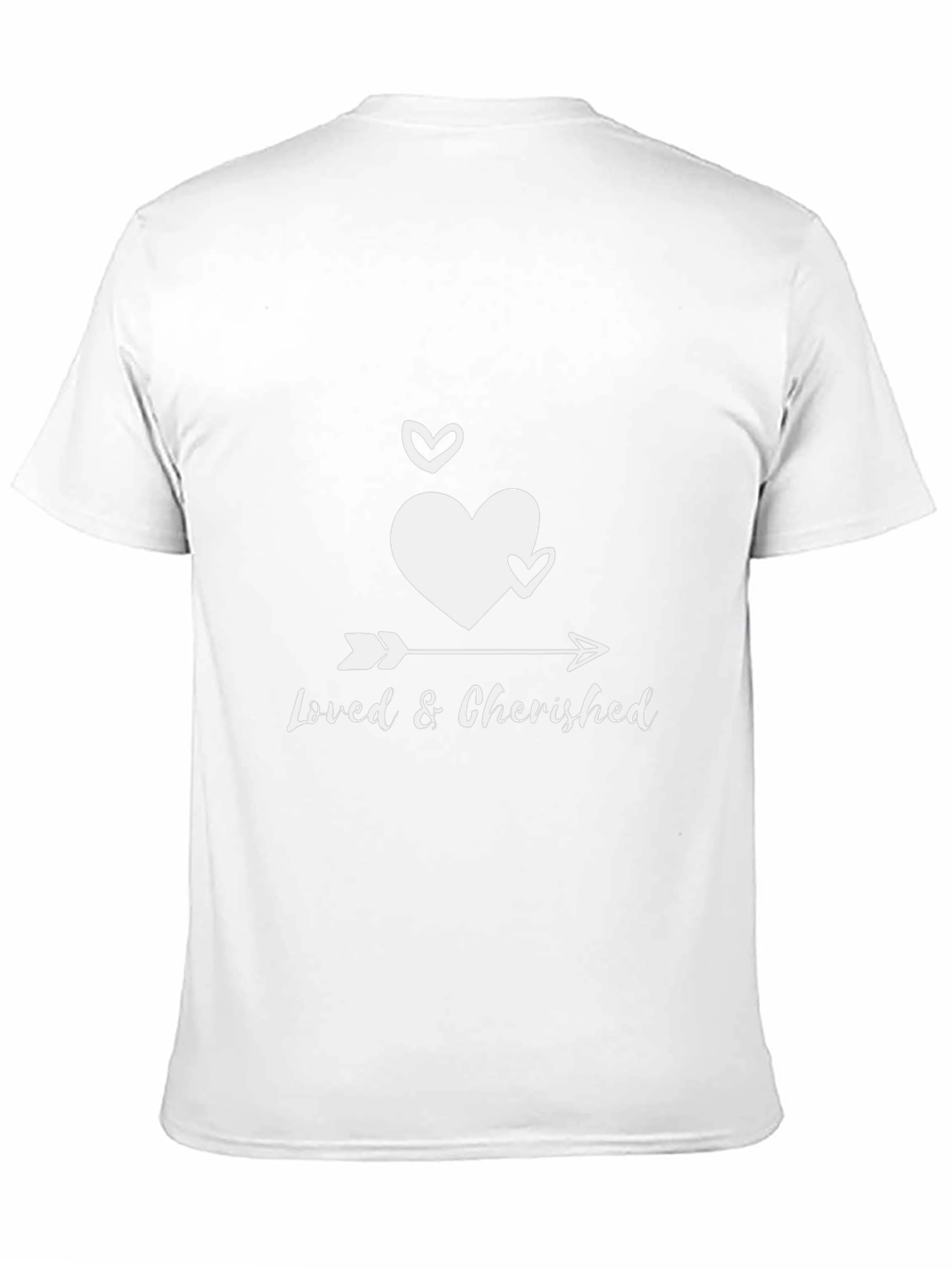 Loved & Cherished Arrow Heart Black T-Shirt