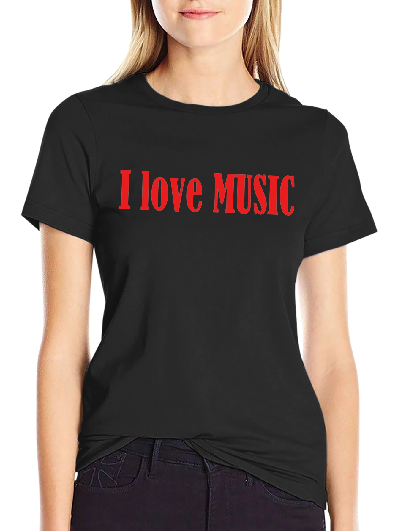 I Love Music Graphic Tee