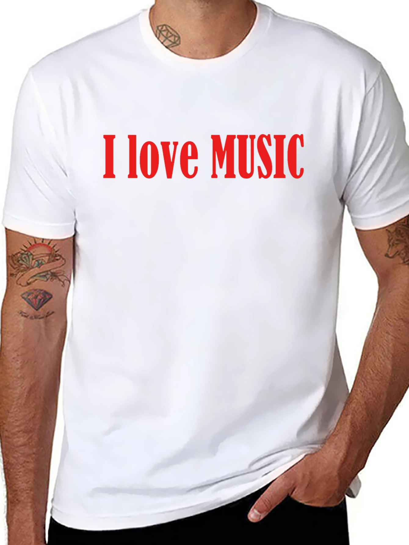 I Love Music Graphic Tee