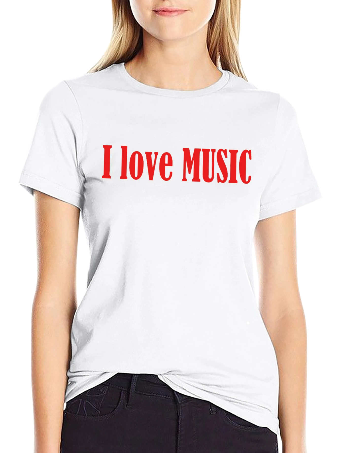 I Love Music Graphic Tee