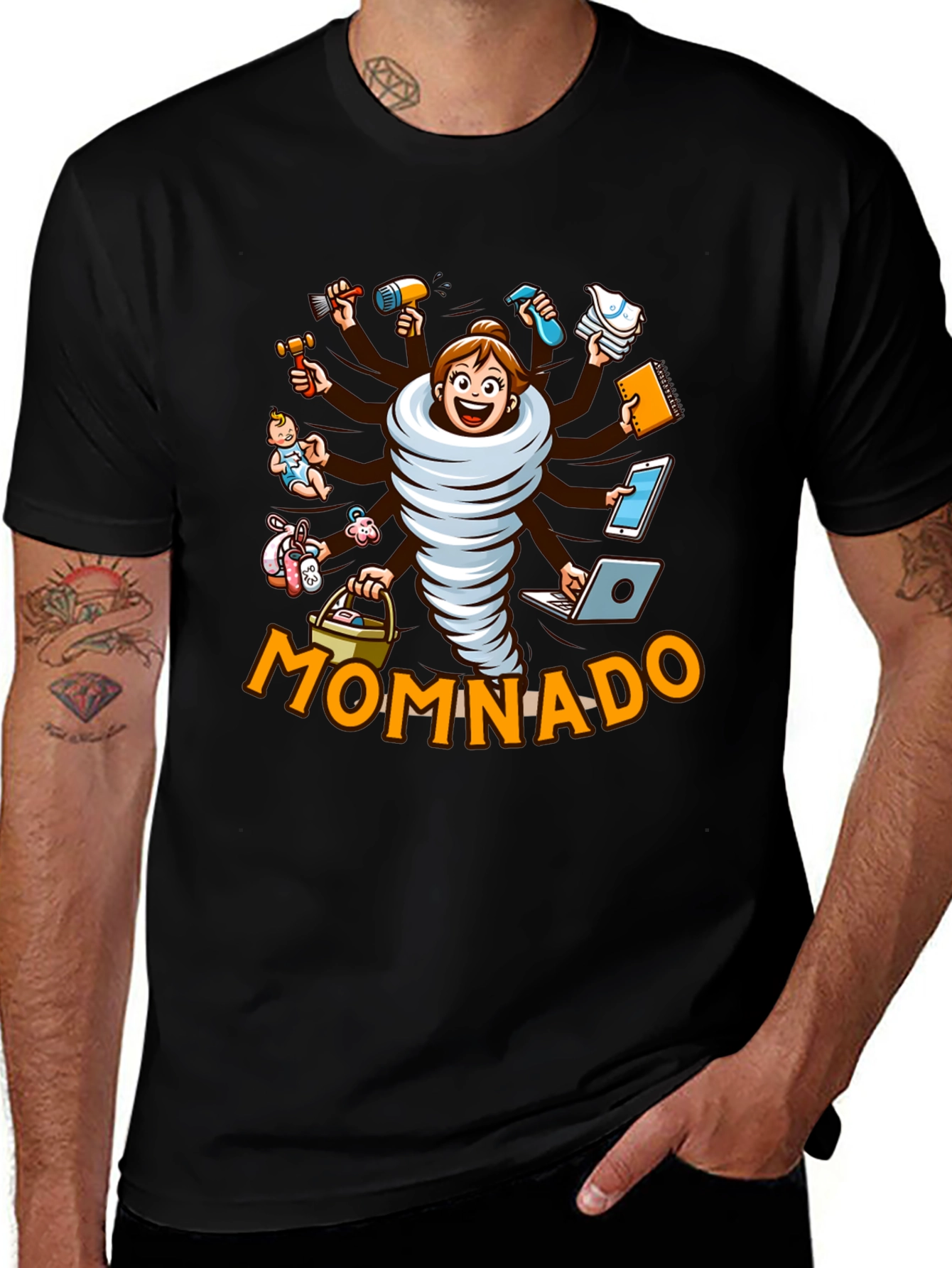 Momnado Graphic T-Shirt - Busy Mom Humor