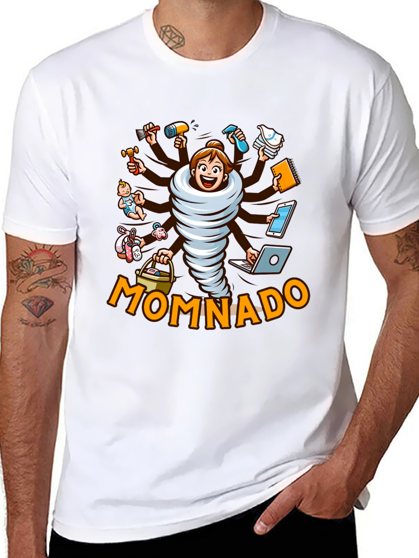 Momnado Graphic T-Shirt - Busy Mom Humor