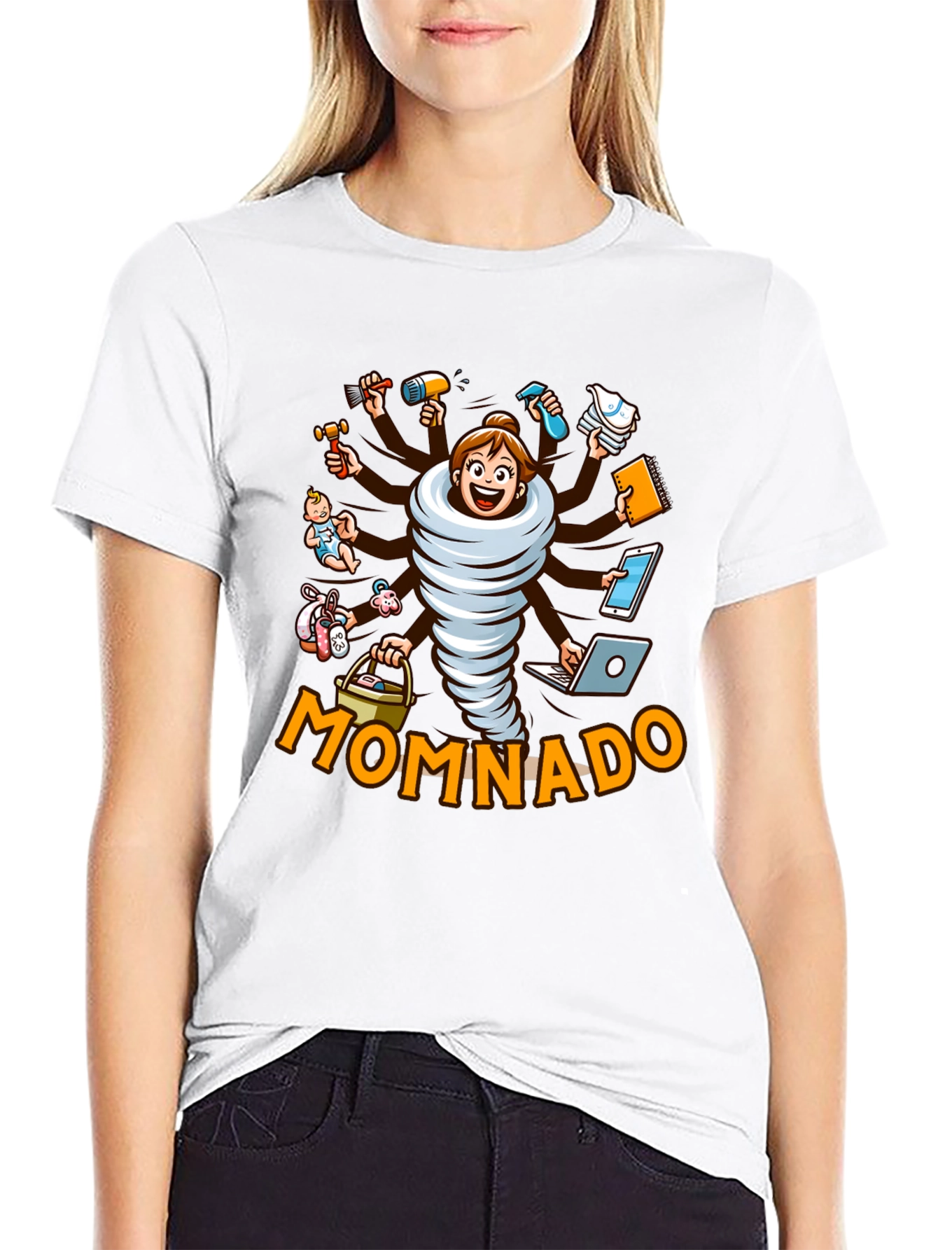 Momnado Graphic T-Shirt - Busy Mom Humor