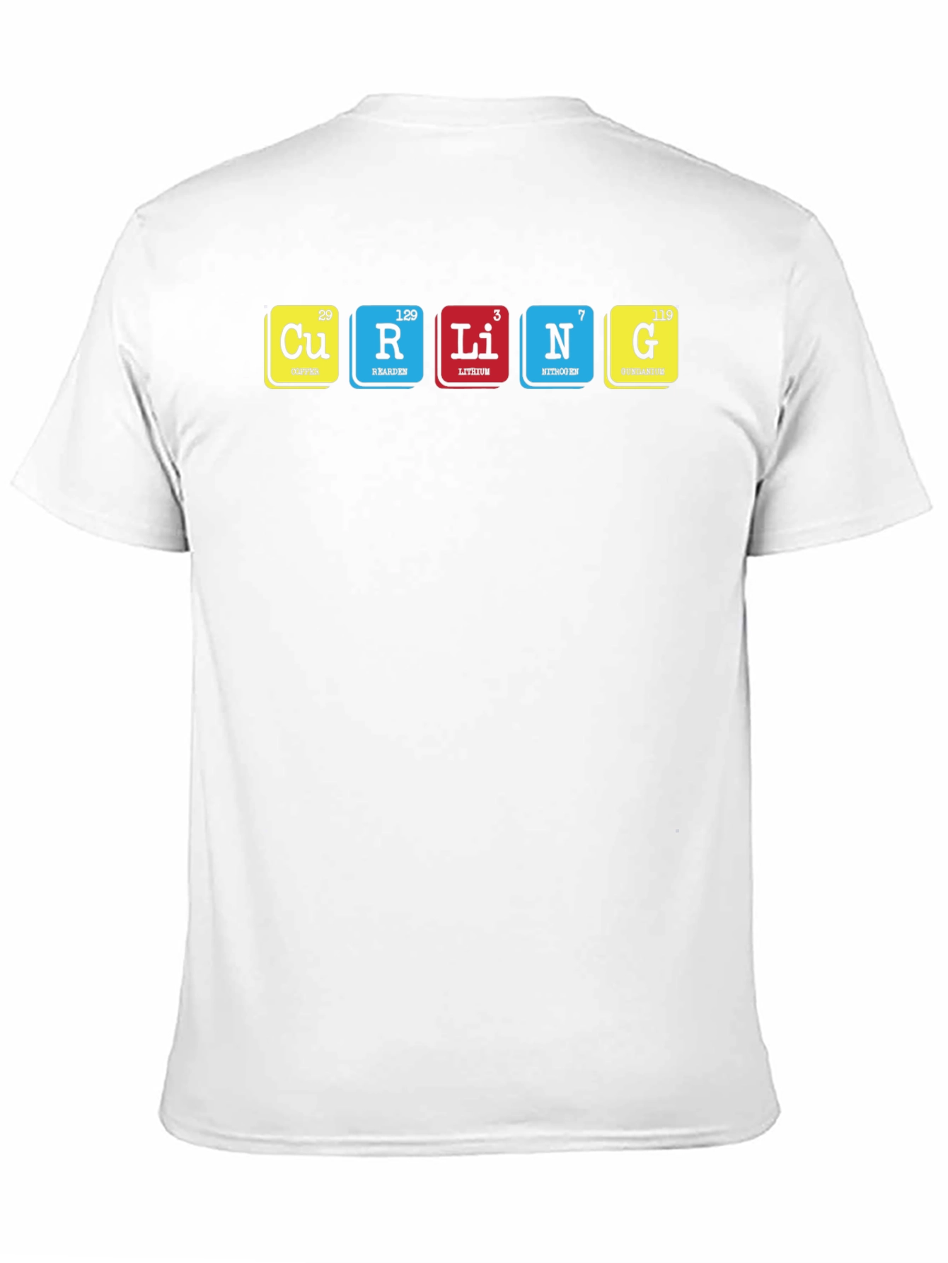 Periodic Table of Curling Elements Black T-Shirt