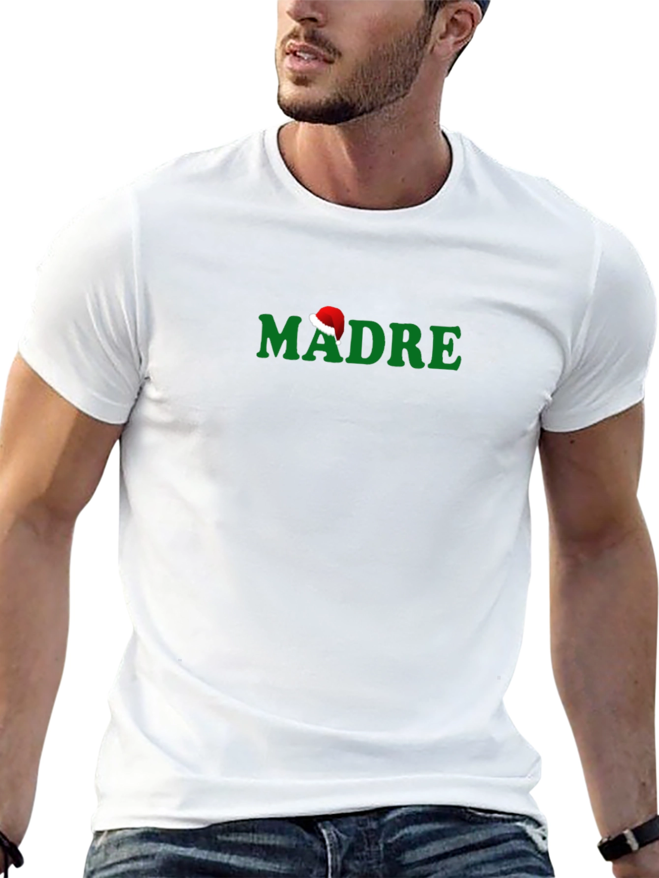 Madre Santa Hat Holiday T-Shirt