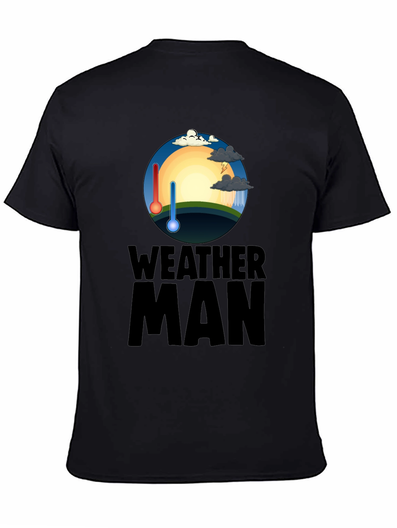 Weather Man Graphic T-Shirt - Trendy Weather Enthusiast Tee